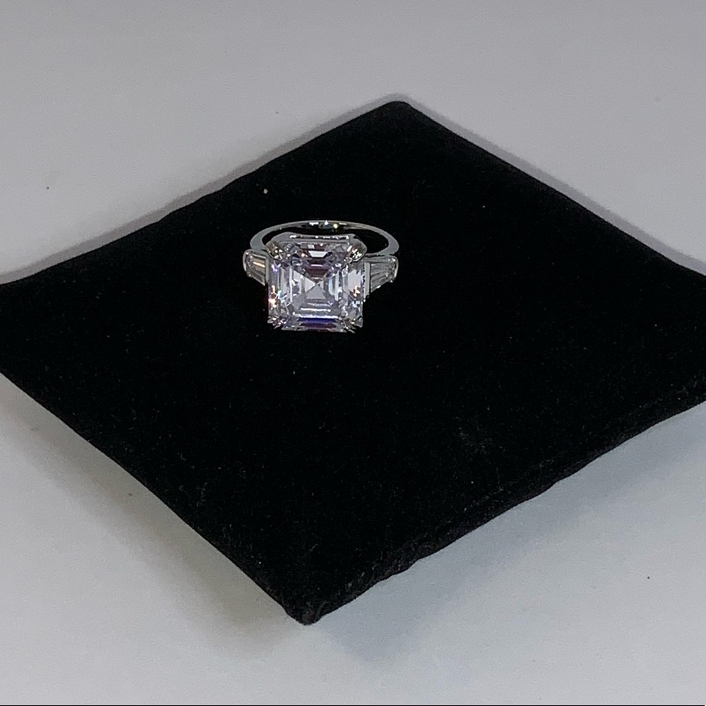 5ct Asscher Cut Ring - Picture 13 of 16